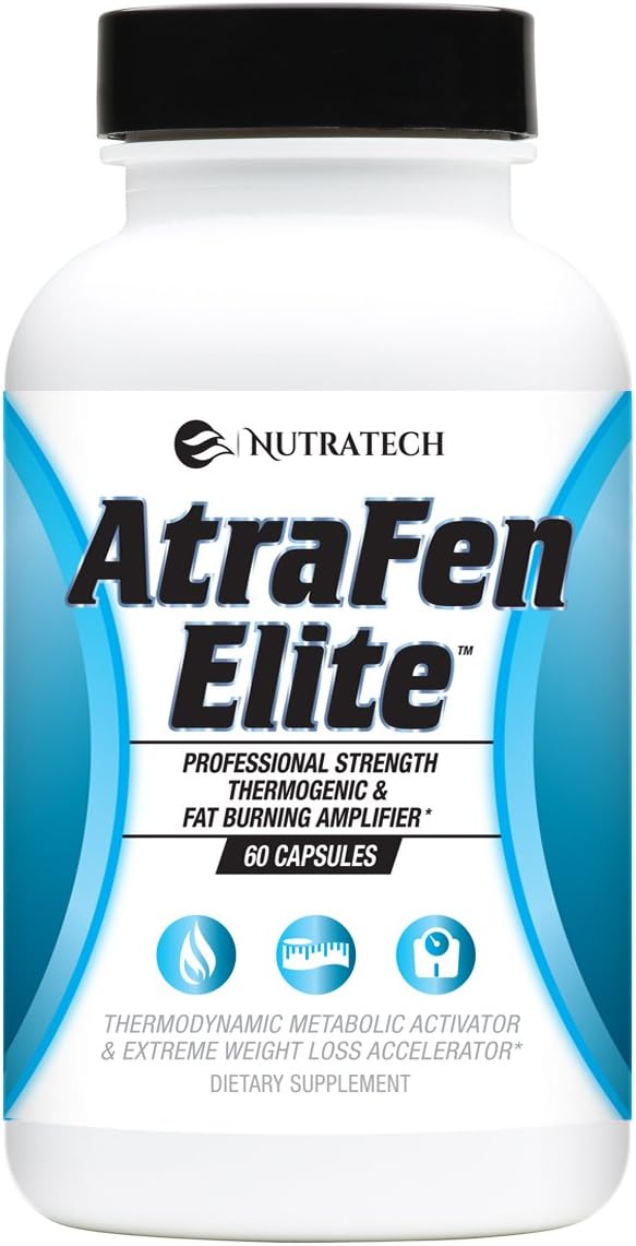 Atrafen Elite Diet Aid for Weight Management, Energy Boost, & Appetite Control - 60 Pills