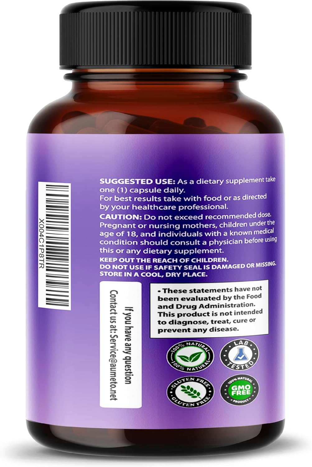 AUMETO Ultra Resveratrol Supplement - 8-in-1 Formula with Grape Seed, Milk Thistle, Niacin - 150 Count Pack