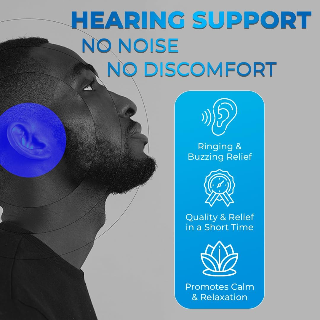 AURA VITAMINS Ring Off (120 Caps) – Effective Tinnitus Relief with Ginkgo Biloba & Zinc Picolinate for Inner Peace & Hearing Health