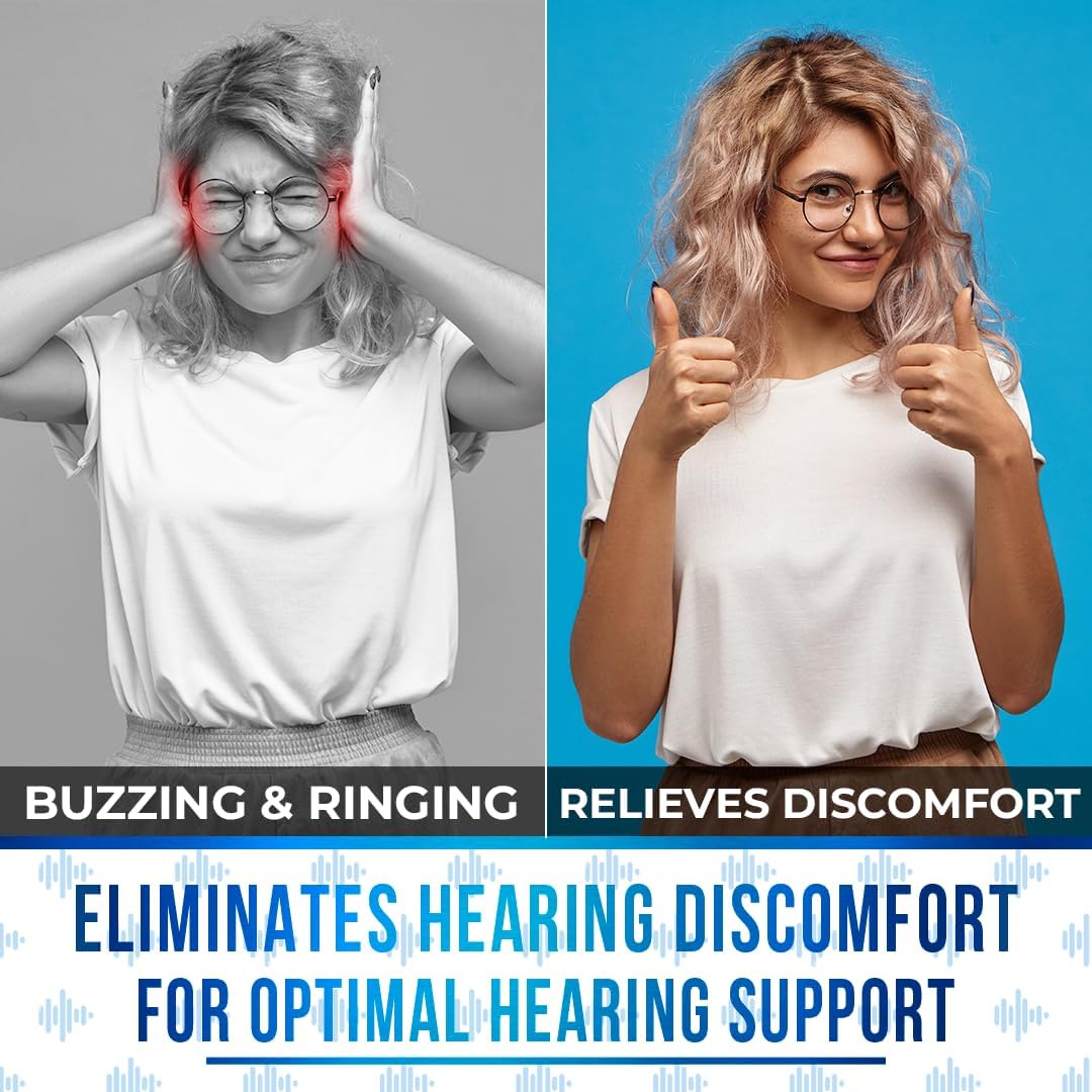 AURA VITAMINS Ring Off (120 Caps) – Effective Tinnitus Relief with Ginkgo Biloba & Zinc Picolinate for Inner Peace & Hearing Health