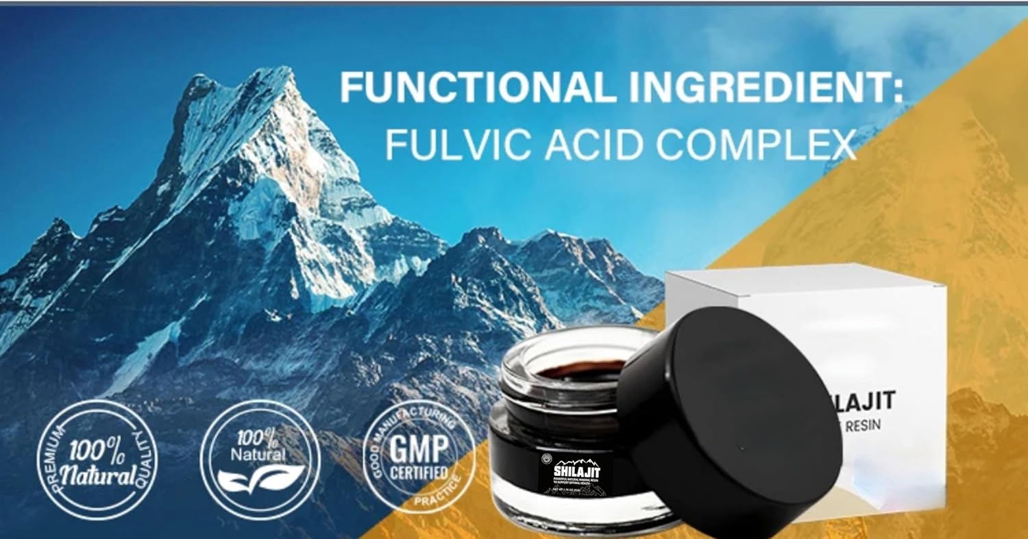 Authentic Himalayan Gold Grade Shilajit Resin Home Studio Collection | Pure Unfiltered Energy Boost | 85+ Trace Minerals | Immune Support | 50g Bottle with Spoon