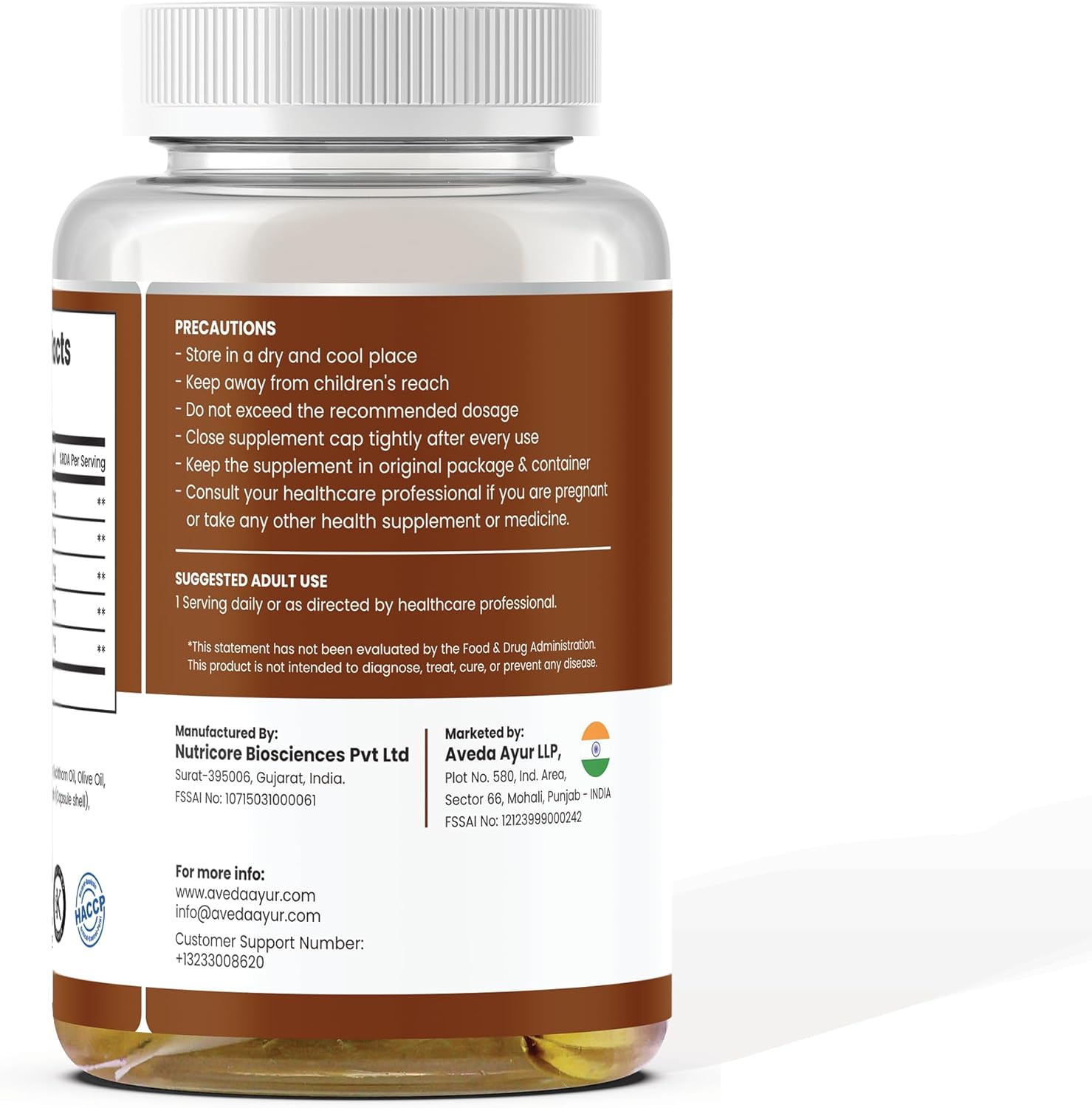 Aveda Life Omega Softgel Capsules with Seabuckthorn and Flax Seed for Heart, Hair, Skin, and Joint Health - 30 Capsules