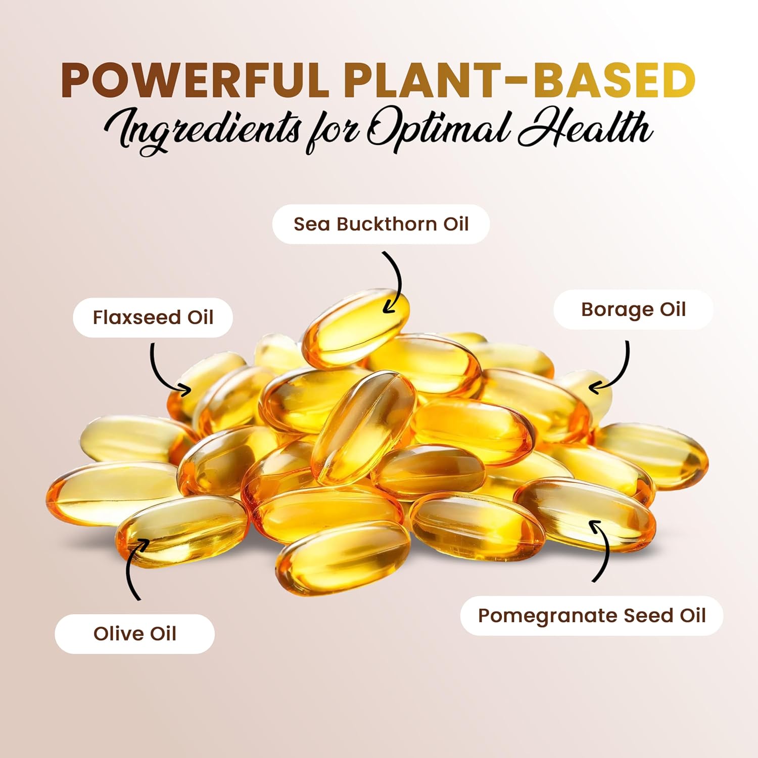 Aveda Life Omega Softgel Capsules with Seabuckthorn and Flax Seed for Heart, Hair, Skin, and Joint Health - 30 Capsules