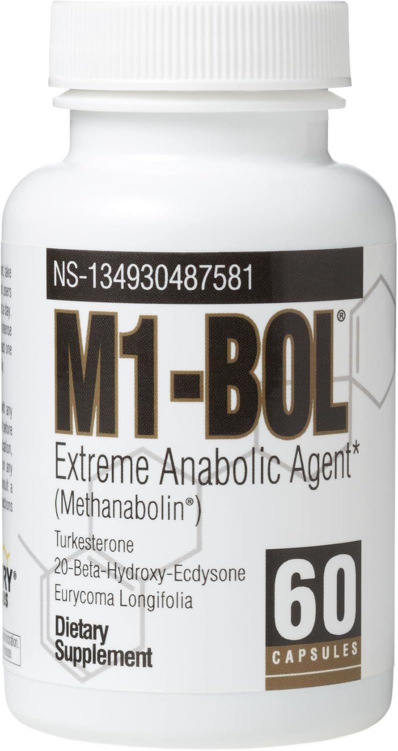 Avry Labs M1-BOL Extreme Anabolic Supplement with Turkesterone for Muscle Growth & Strength - Vegan Dietary Supplement, 60 Capsules