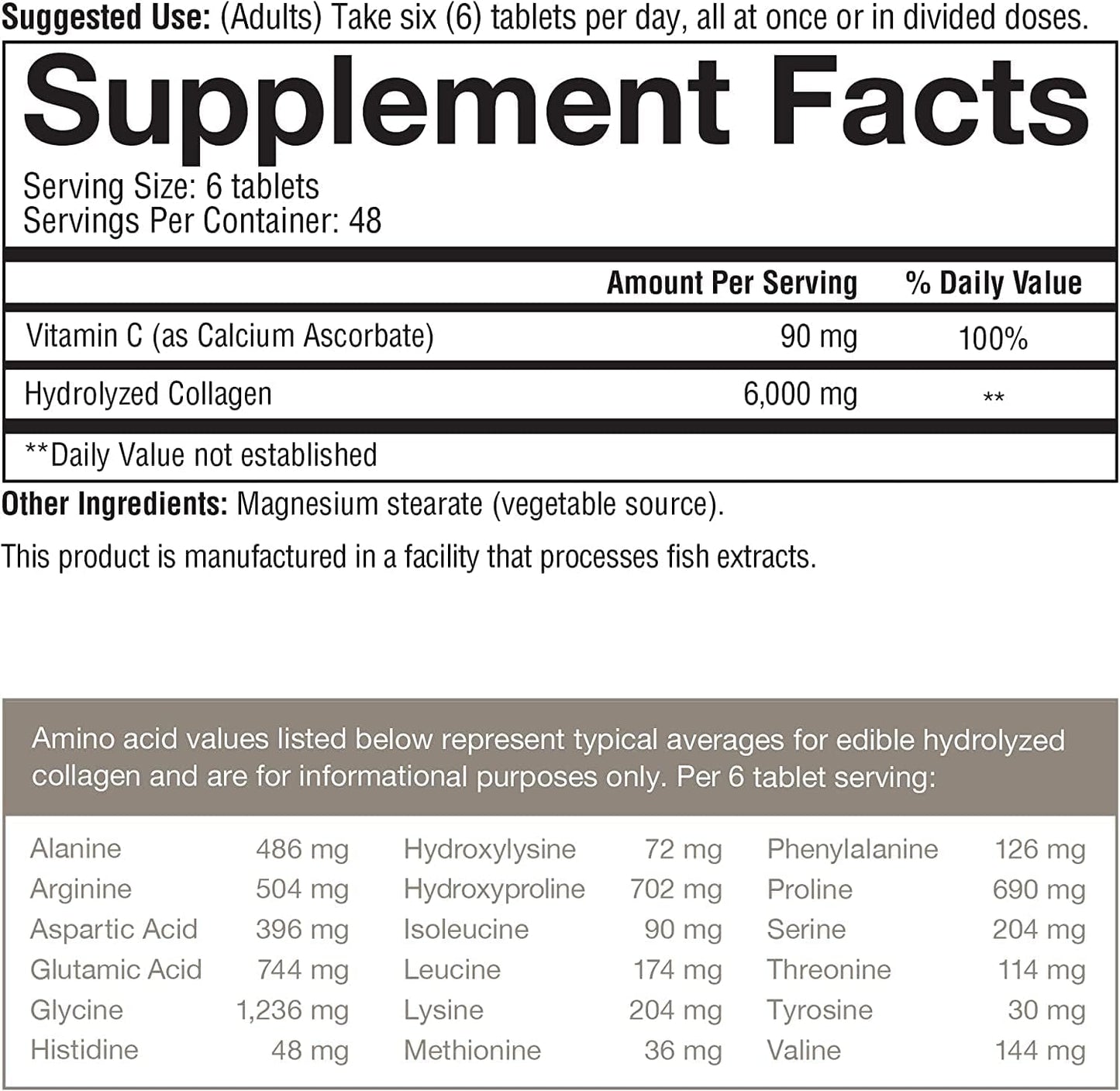 AYOJOY 580 Count Total of YouTheory Collagen Advanced Capsules with Vitamin C