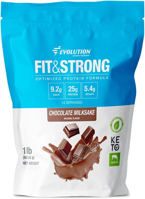 AYOJOY AEE Grass Fed Whey Protein Powder - Fast Absorbing BCAA Protein for Muscle Recovery - 1lb Chocolate Flavor