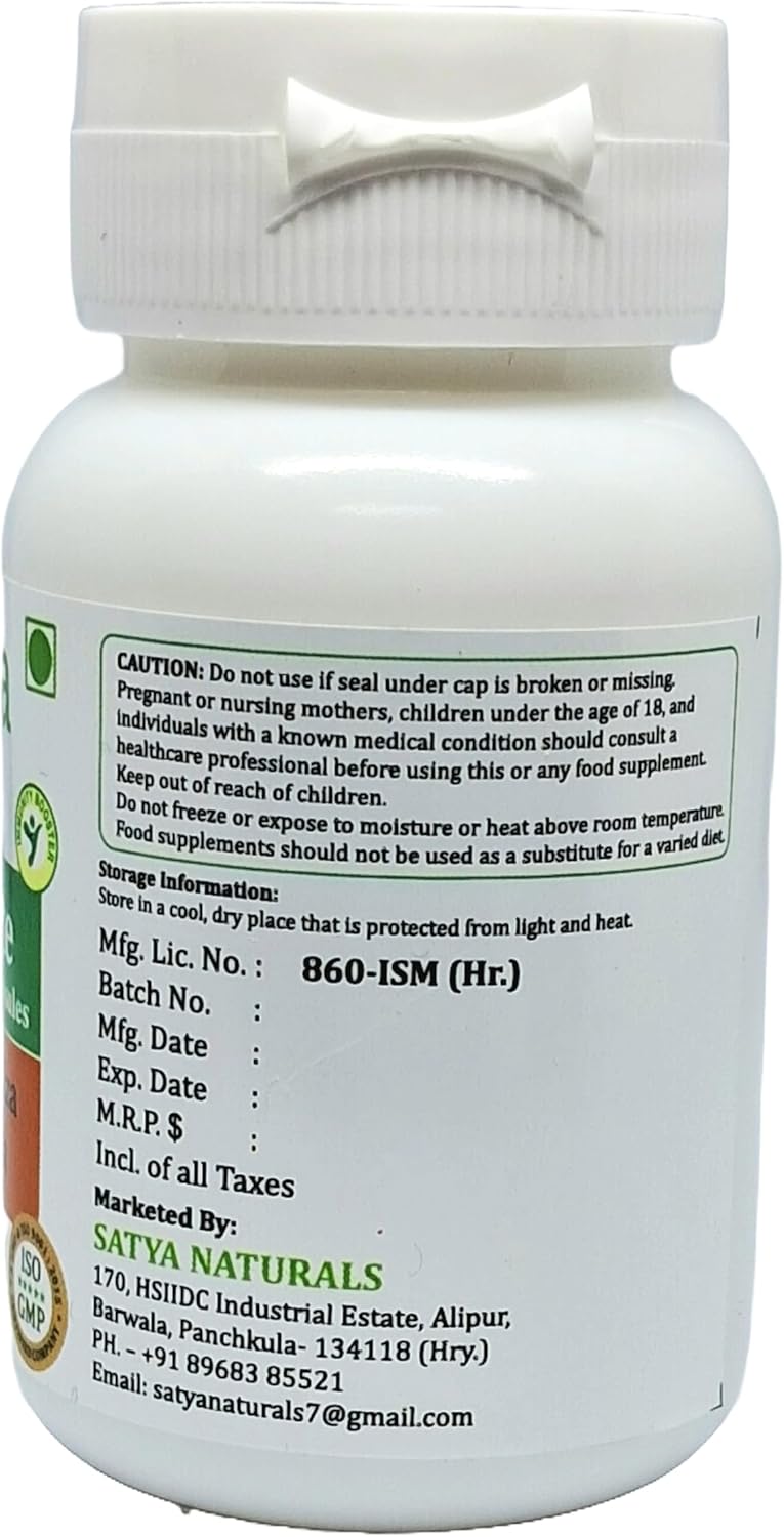 Ayurvedic Kutki Forte Capsules 500mg - Herbal Supplement for Men and Women - Satya Naturals (60 Veg Capsules)