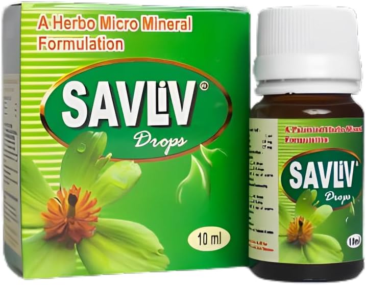 Ayurvedic SAVLIV Liver Drops for Managing Liver Issues & Detox - Pack of 10 Ml Vial, Natural Formula
