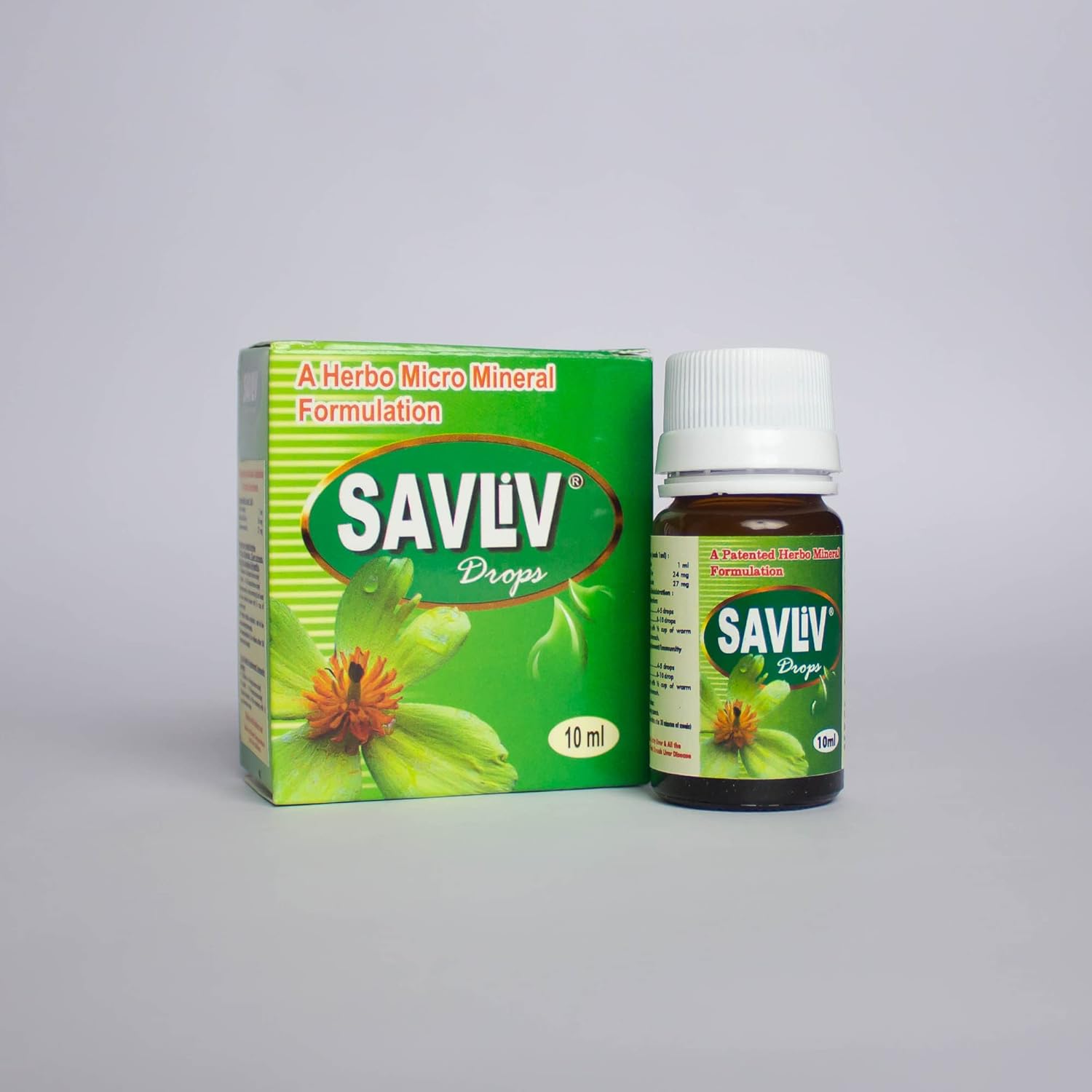 Ayurvedic SAVLIV Liver Drops for Managing Liver Issues & Detox - Pack of 10 Ml Vial, Natural Formula