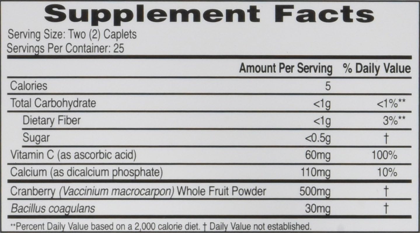AZO Cranberry Tablets with Probiotic and Vitamin C for Urinary Tract Health - 50 Count