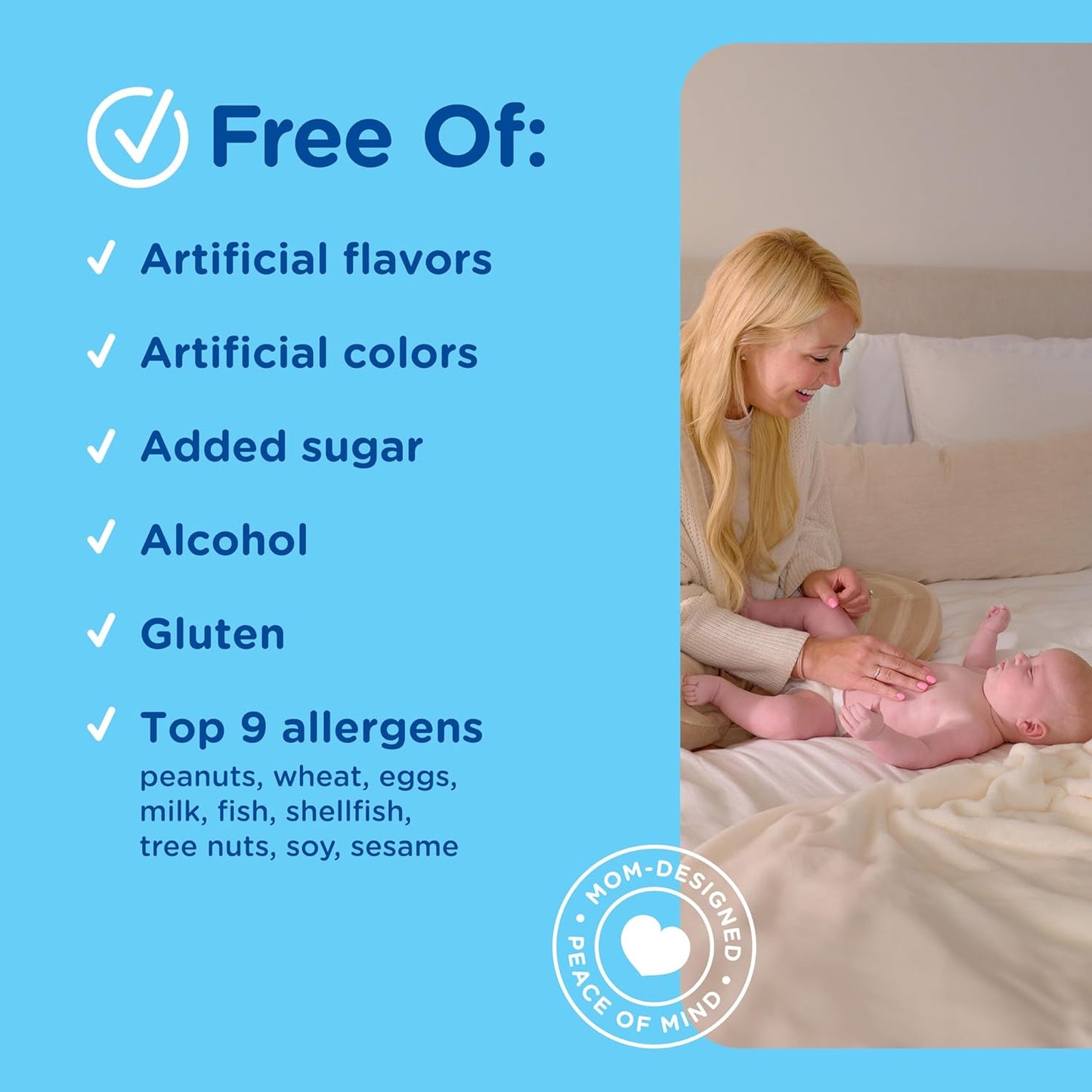 Baby Probiotic Drops for Gas, Constipation, Colic Relief + Immune Support, 0.34 Fl Oz