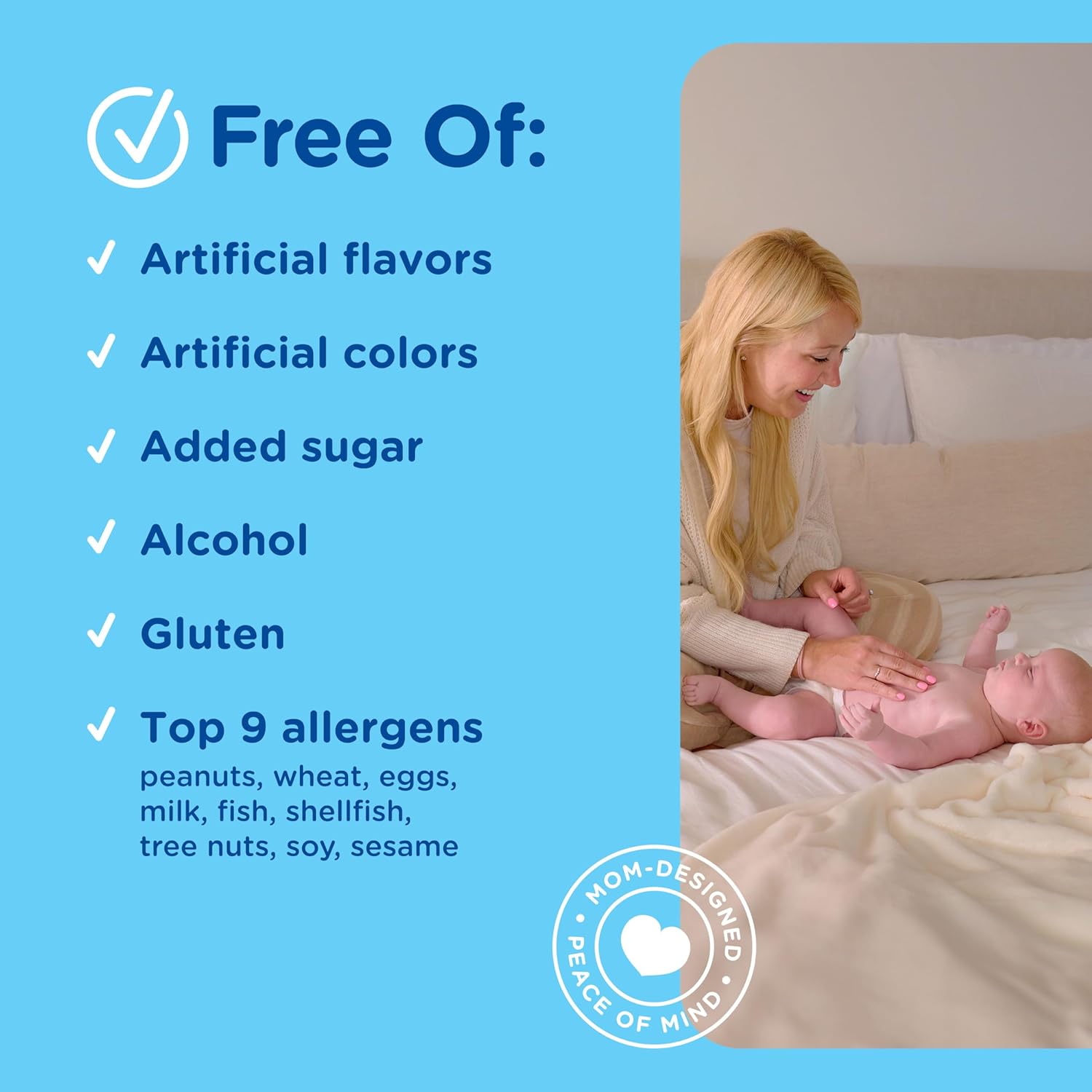 Baby Probiotic Drops for Gas, Constipation, Colic Relief + Immune Support, 0.34 Fl Oz