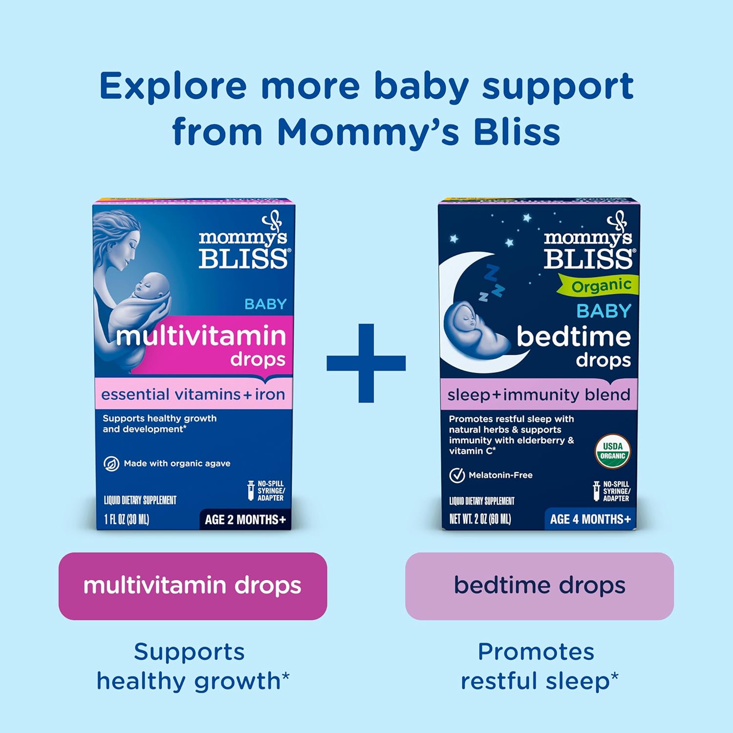 Baby Probiotic Drops for Gas, Constipation, Colic Relief + Immune Support, 0.34 Fl Oz