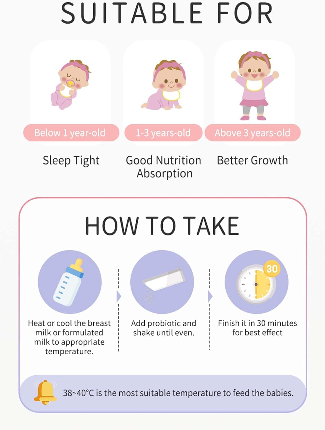 Baby Probiotic Powder with Vitamin D - Reduces Colic, Gas, Spit-ups, Promotes Healthy Poops, Digestive Comfort - 30 Sticks for Newborns, Babies, Infants