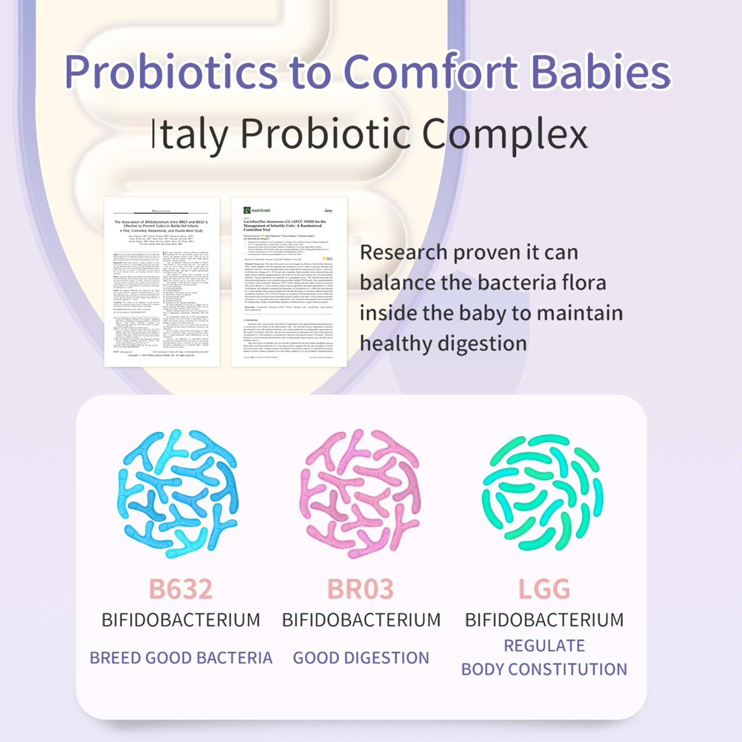 Baby Probiotic Powder with Vitamin D - Reduces Colic, Gas, Spit-ups, Promotes Healthy Poops, Digestive Comfort - 30 Sticks for Newborns, Babies, Infants