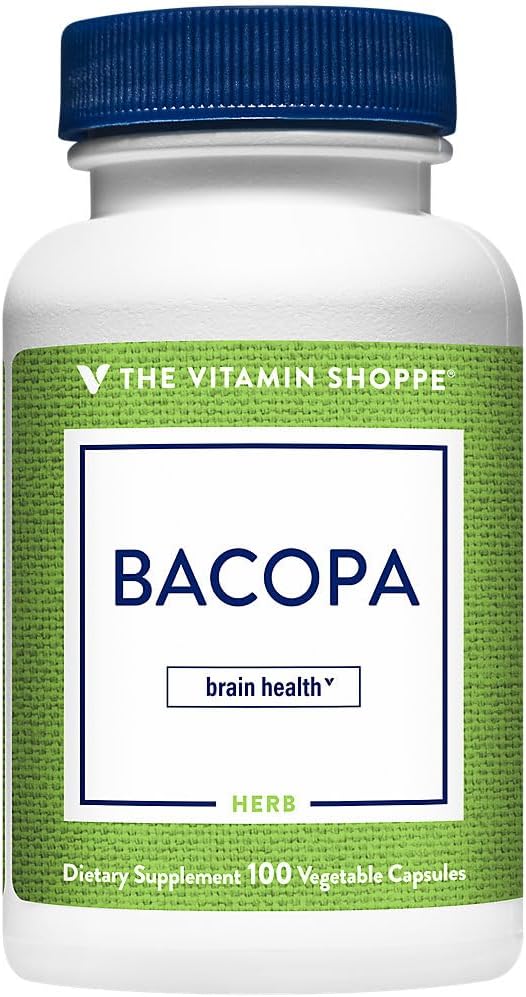 Bacopa Monnieri 500MG Brain Support Supplement (100 Capsules) - The Vitamin Shoppe