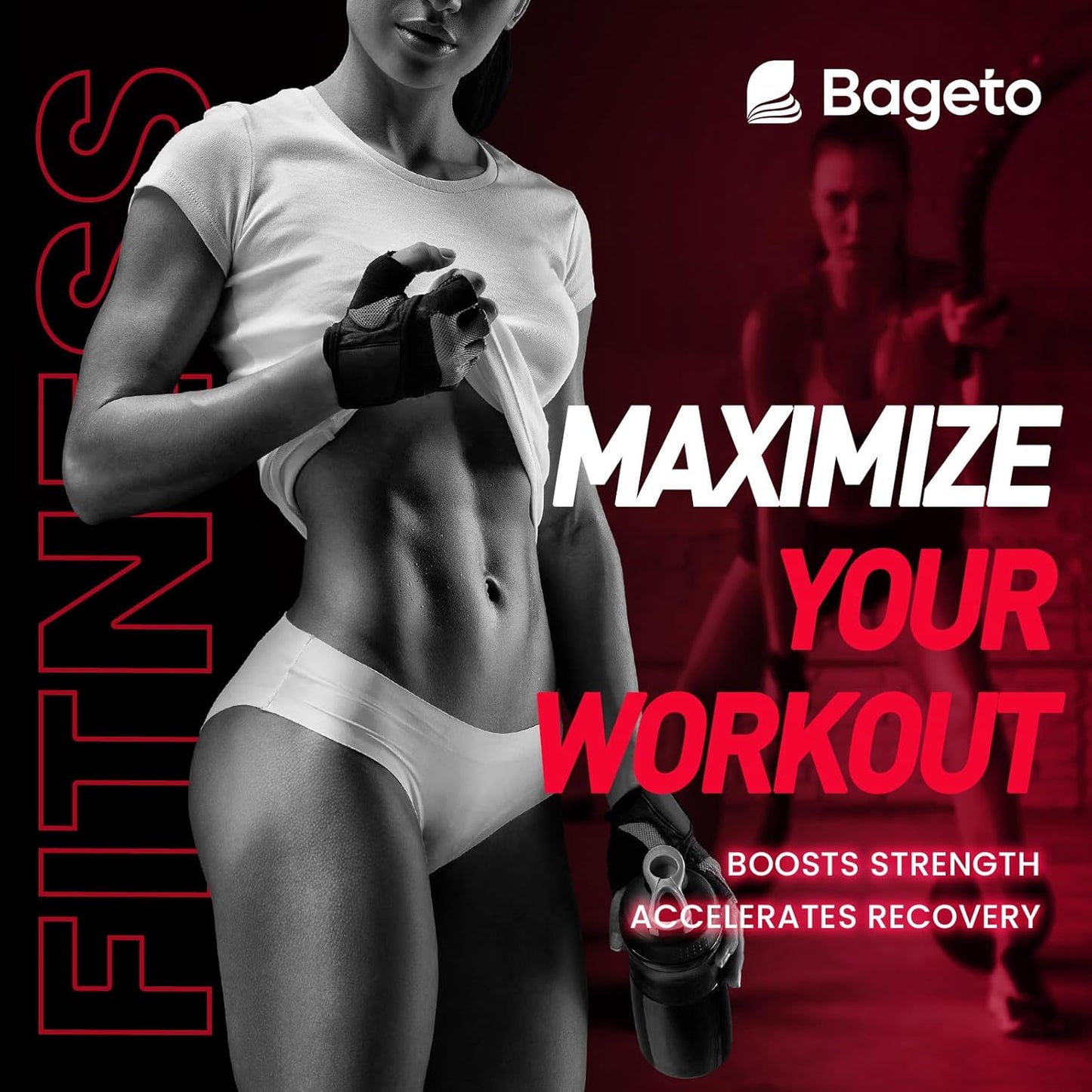 Bageto Creatine Monohydrate Gummies 5000mg - 120 Count, Sugar Free Pre-Workout Supplement for Enhanced Muscle Growth, Strength, and Recovery, Mixedberry Flavor for Men & Women