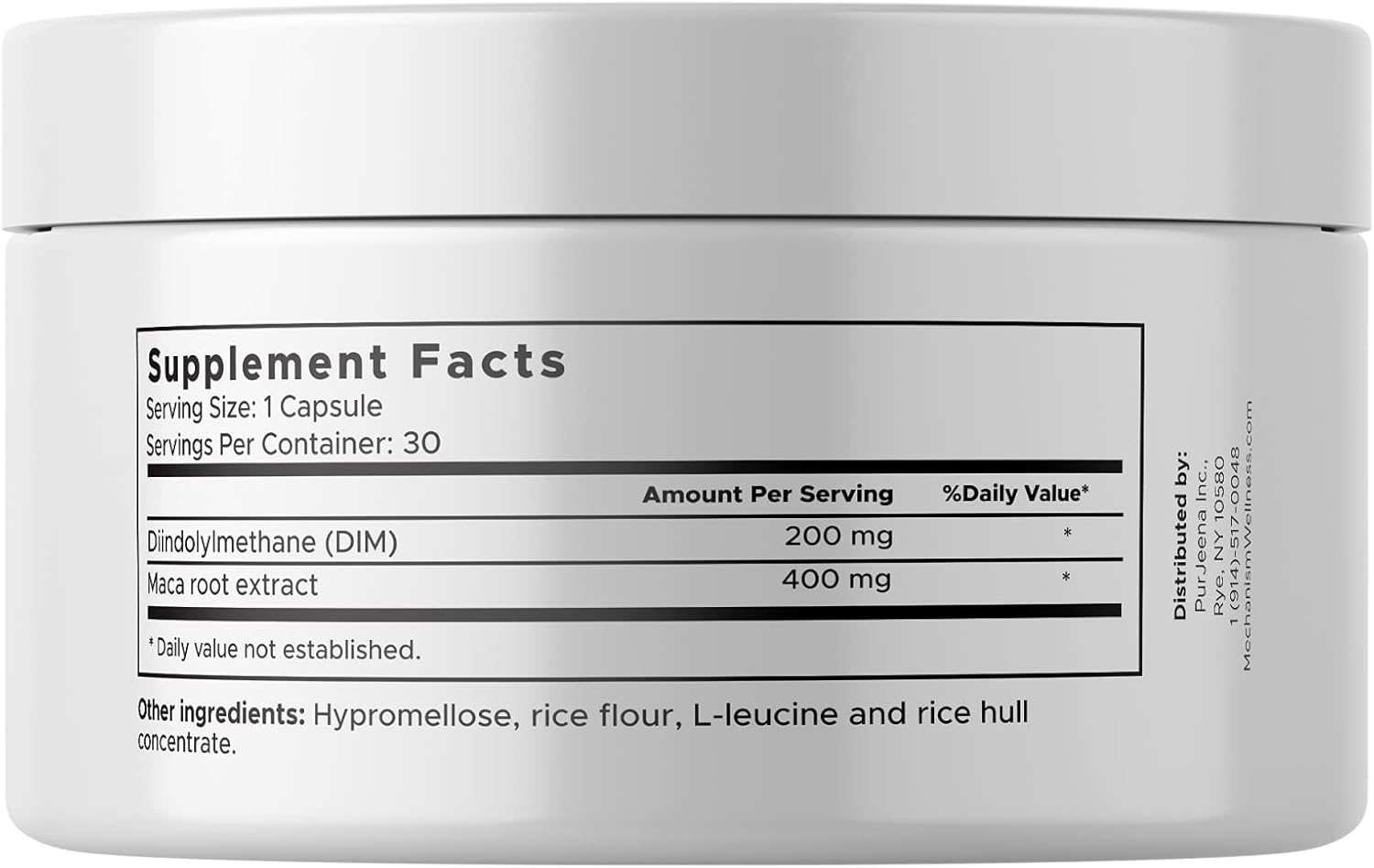 Balance Hormones & Boost Energy with DIM Maca Wellness Supplements for Men & Women - 30 Capsules