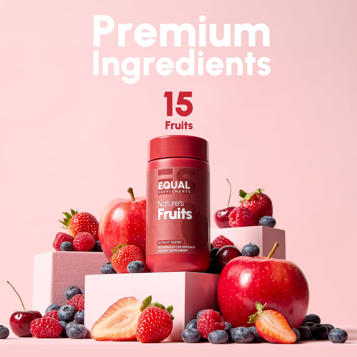 Balance Your Body with Equal Supplements Fruits Capsules - 90 Count - Natural Superfood for Adults - 1 Month Supply