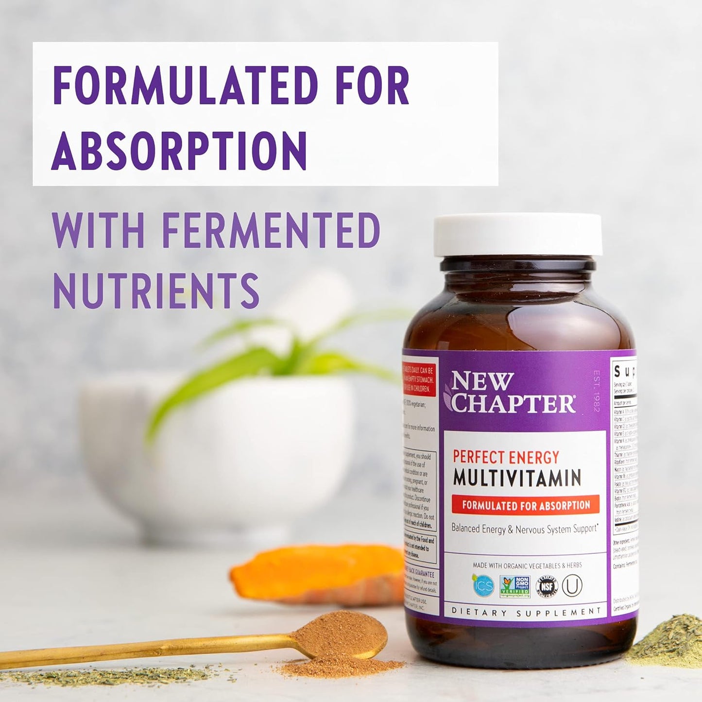 Balanced Energy and Stress Support Multivitamin with B Vitamins and Vitamin D3 - 72 ct