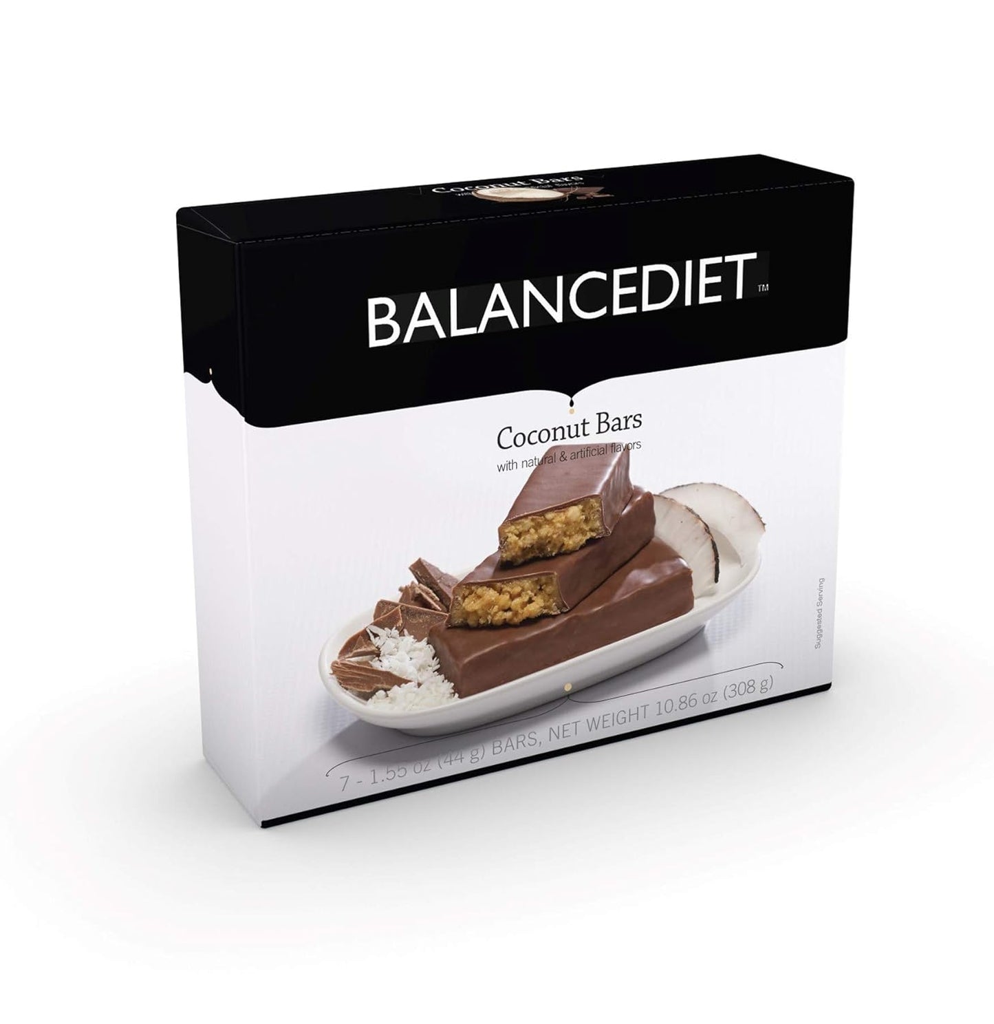 BalanceDiet™ Coconut Crunch Protein Bar Box - 15g Protein, Low Carb - Pack of 7 Bars