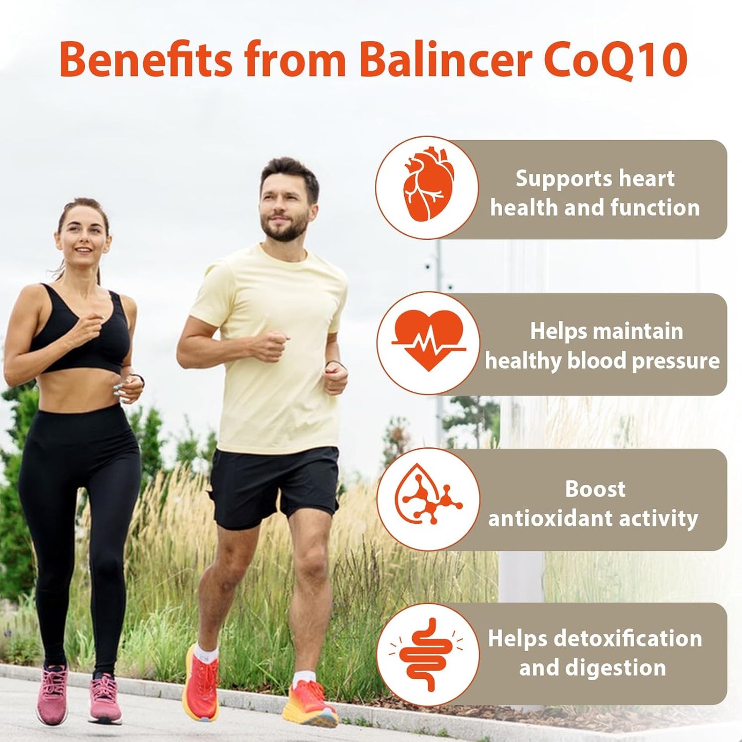 Balincer CoQ10 400mg Enhanced Absorption Antioxidant Supplement with Dandelion Root & Black Pepper, 60 Capsules