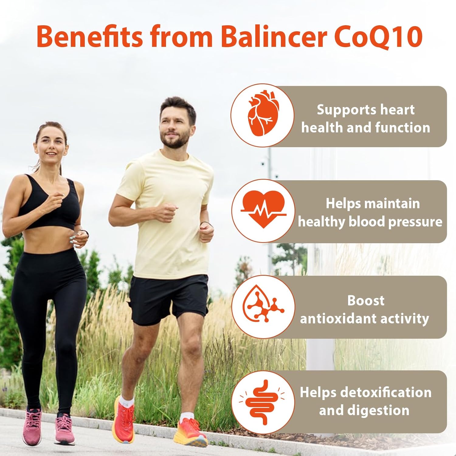 Balincer CoQ10 400mg Enhanced Absorption Antioxidant Supplement with Dandelion Root & Black Pepper, 60 Capsules