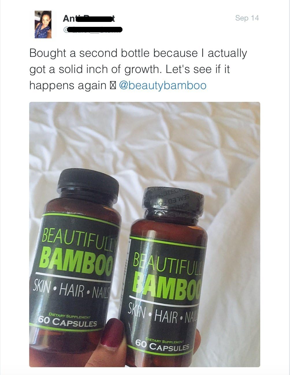 Bamboo Ultra Vitamin Capsules for Skin, Hair, and Nail Growth with Biotin, Silica, Amino Acids - 60 Capsules