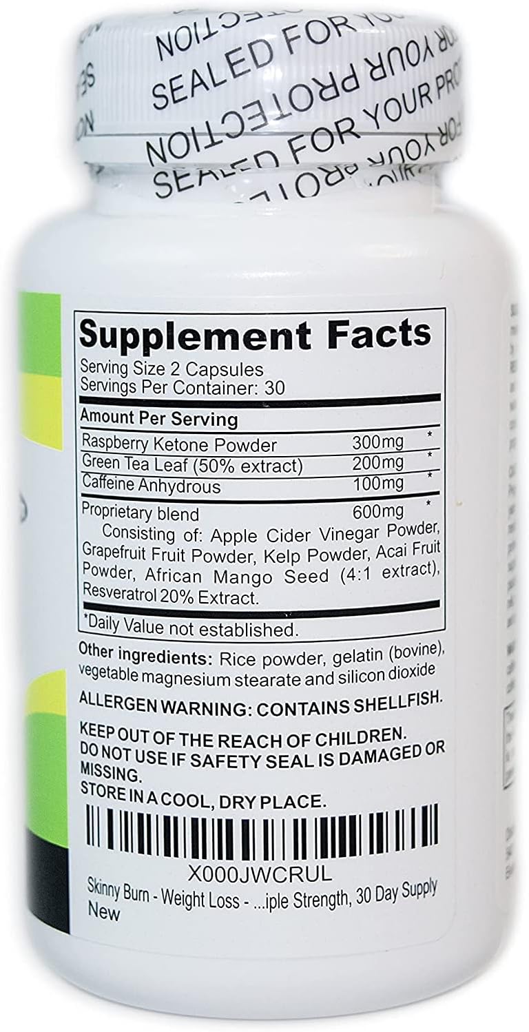 Banana Flavored Slimming Formula Kit for Women - Fast Diet Plan with Appetite Suppressant, Healthy Weight Support Pills, and Detox Cleanse - Skinny Jane