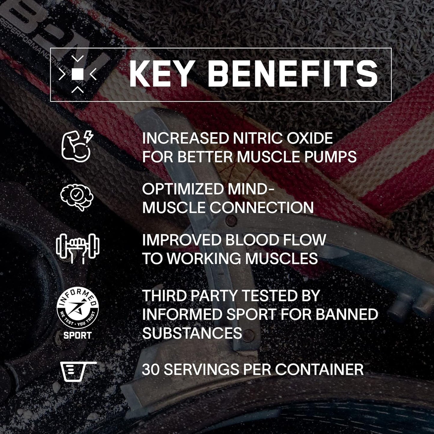 Bare Performance Nutrition BPN Endo Pump Pre-Workout Enhancer - Blue Raspberry, Boosts Muscle Pump & Oxygen Flow