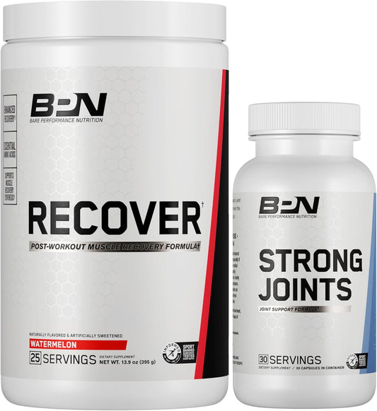 Bare Performance Nutrition BPN Recover & Strong Joints Bundle - Joint Support and Recovery for optimal performance