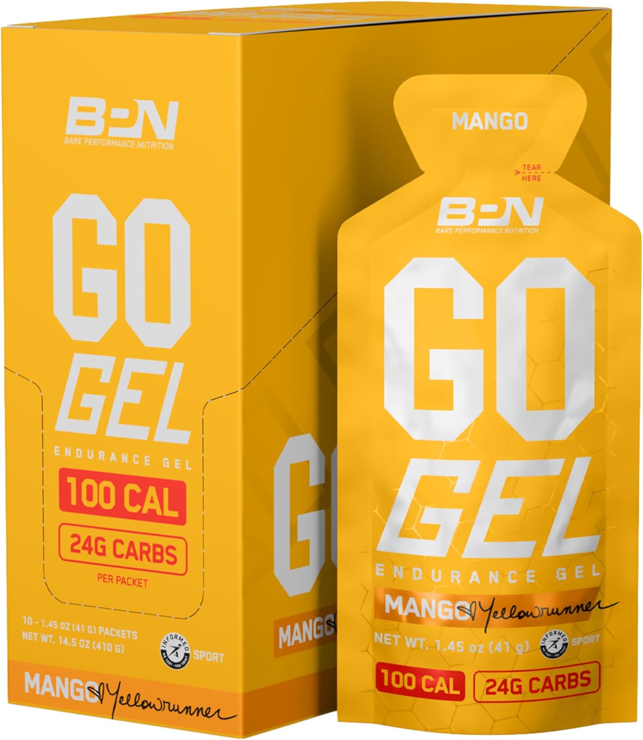 Bare Performance Nutrition Electrolytes & Endurance Gel Bundle - Mango Flavor