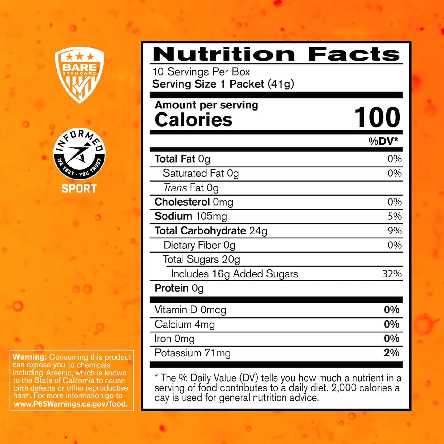 Bare Performance Nutrition Electrolytes & Endurance Gel Bundle - Mango Flavor