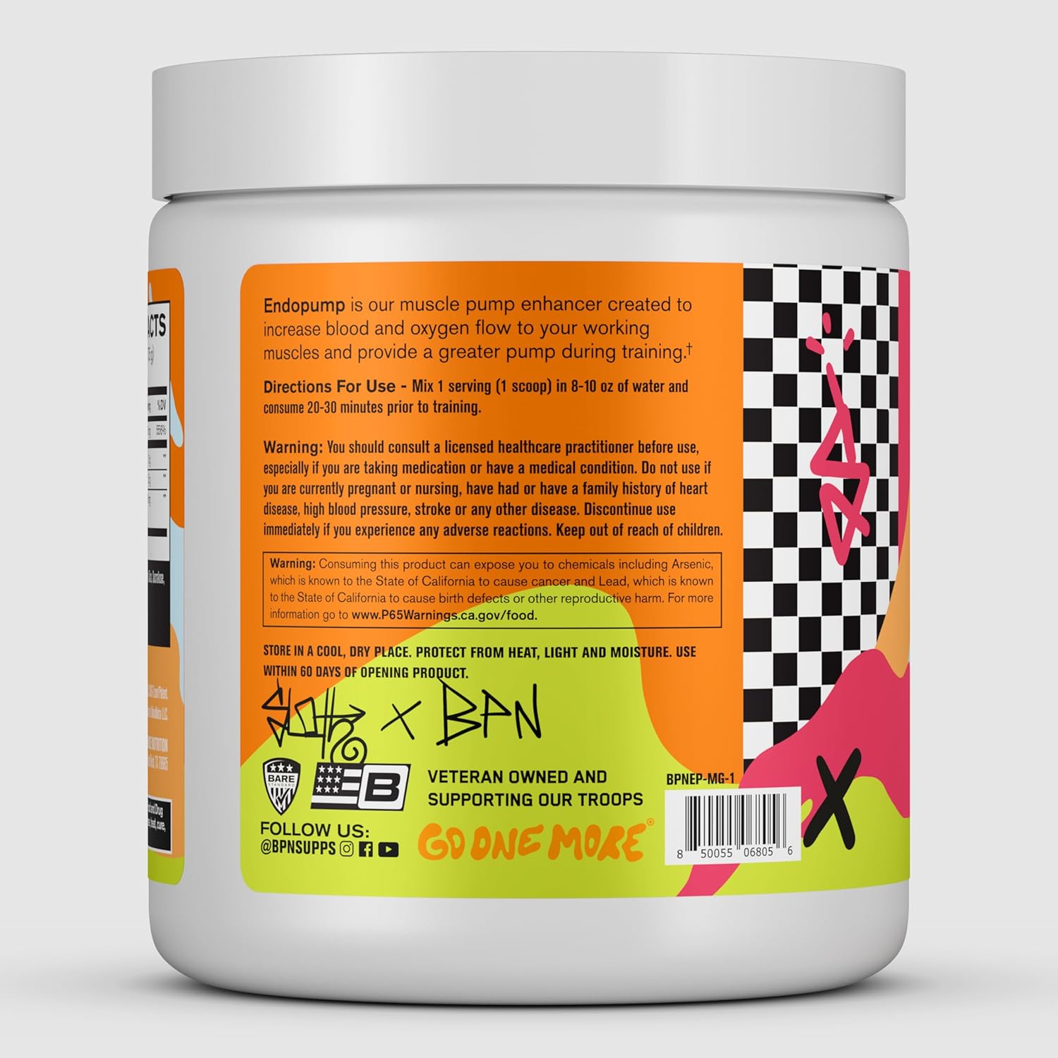 Bare Performance Nutrition EndoPump Pre-Workout Enhancer with L-Citrulline - Mango Flavor, 30 Servings