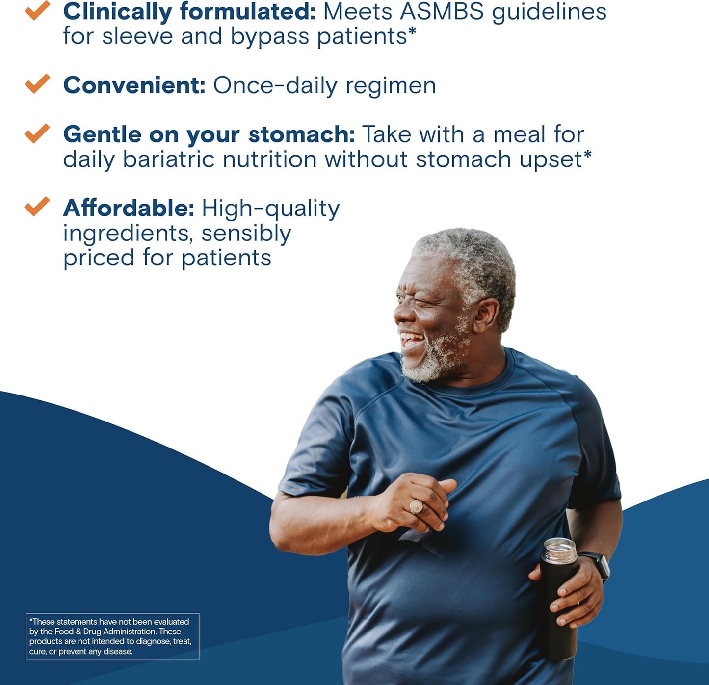 Bariatric Fusion One Daily Multivitamin with Iron | Easy-to-Swallow Capsule | Ideal for Bariatric Surgery | Gastric Bypass & Sleeve Gastrectomy | 30 Capsules