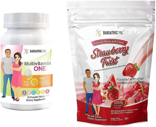 BariatricPal 30-Day Multivitamin and Calcium Citrate Bundle with Iron and Probiotics