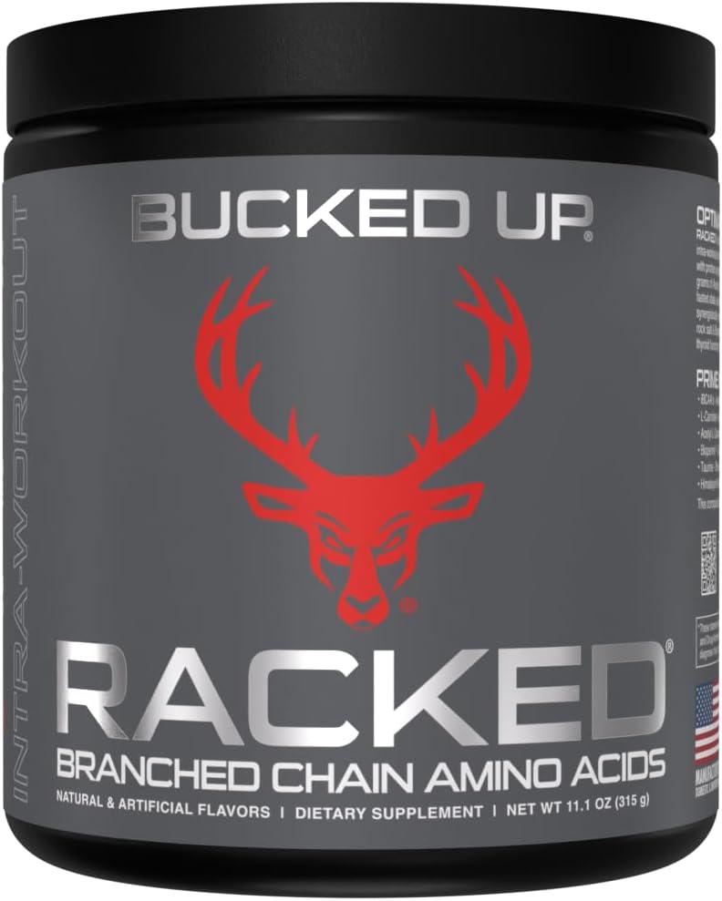 BCAA RACKED™ Blood Raz - BCAAs with L-Carnitine for Post-Workout Recovery and Lean Muscle - 30 Servings