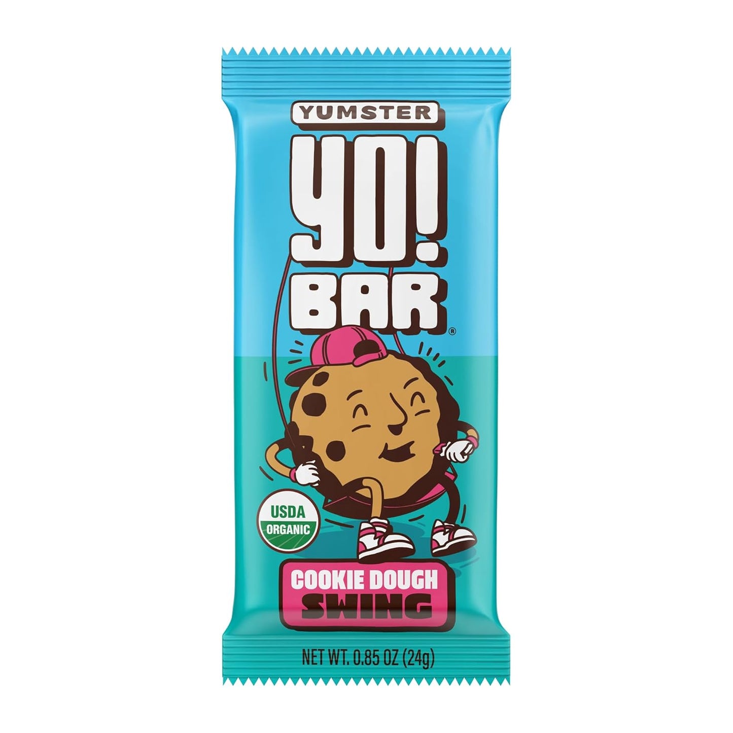 Bearded Brothers Vegan Organic Kids Bar, Cookie Dough (25 Bars) - Gluten Free, Paleo, Whole 30, Soy Free, Non-GMO, Low Glycemic