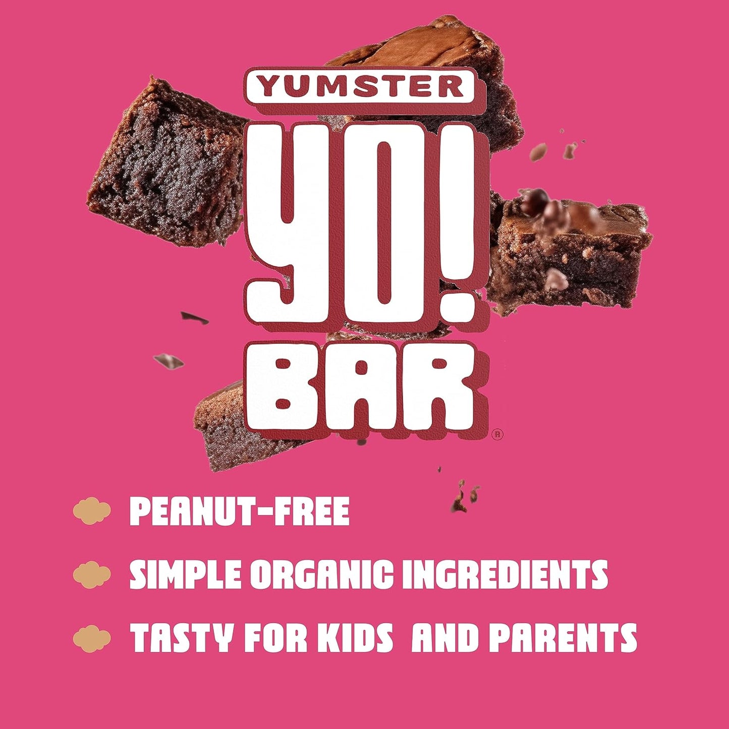 Bearded Brothers Yo! Bar for Kids - Chocolate (25 Bars) | Vegan, Organic, Gluten Free, Paleo, Whole 30, Non-GMO, Low Glycemic, No Sugar Added