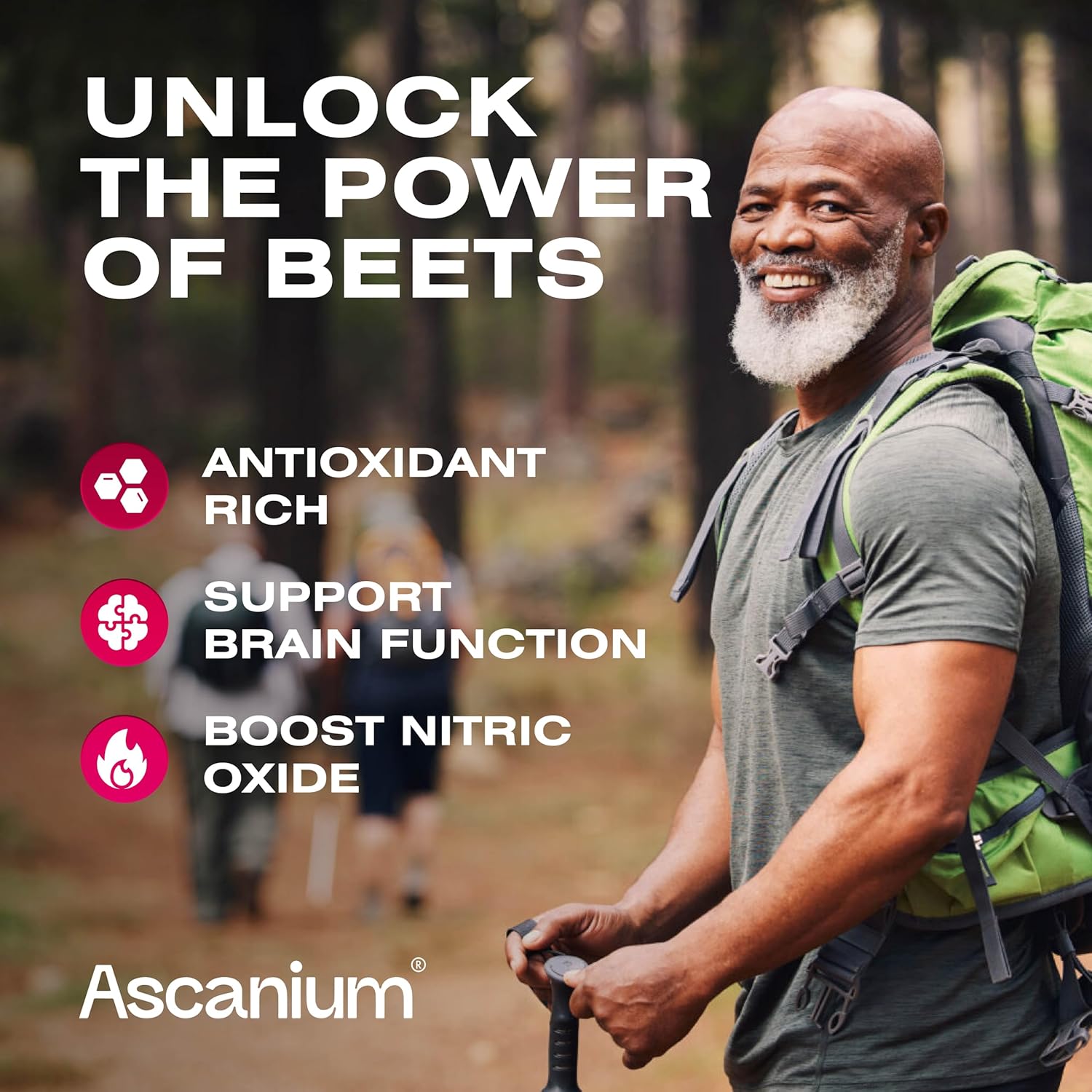 Beet Root & Grape Seed Gummies 1000mg - Supports Circulation, Energy, and Stamina - 60 Chews