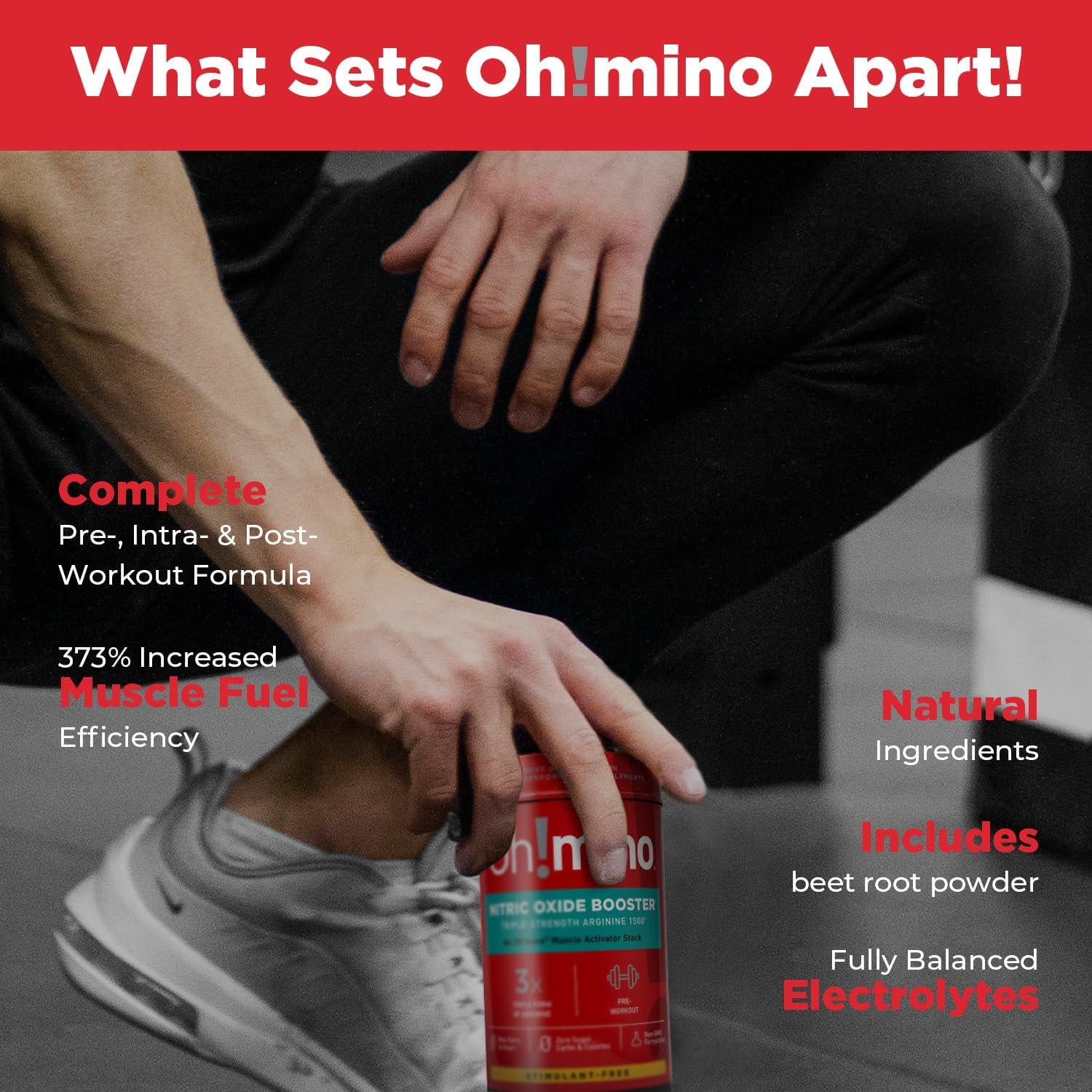 Beetroot Powder Nitric Oxide Booster for Energy & Endurance - L-Arginine Supplement for Muscle Building - Pre & Post Workout Supplement (120-Count)