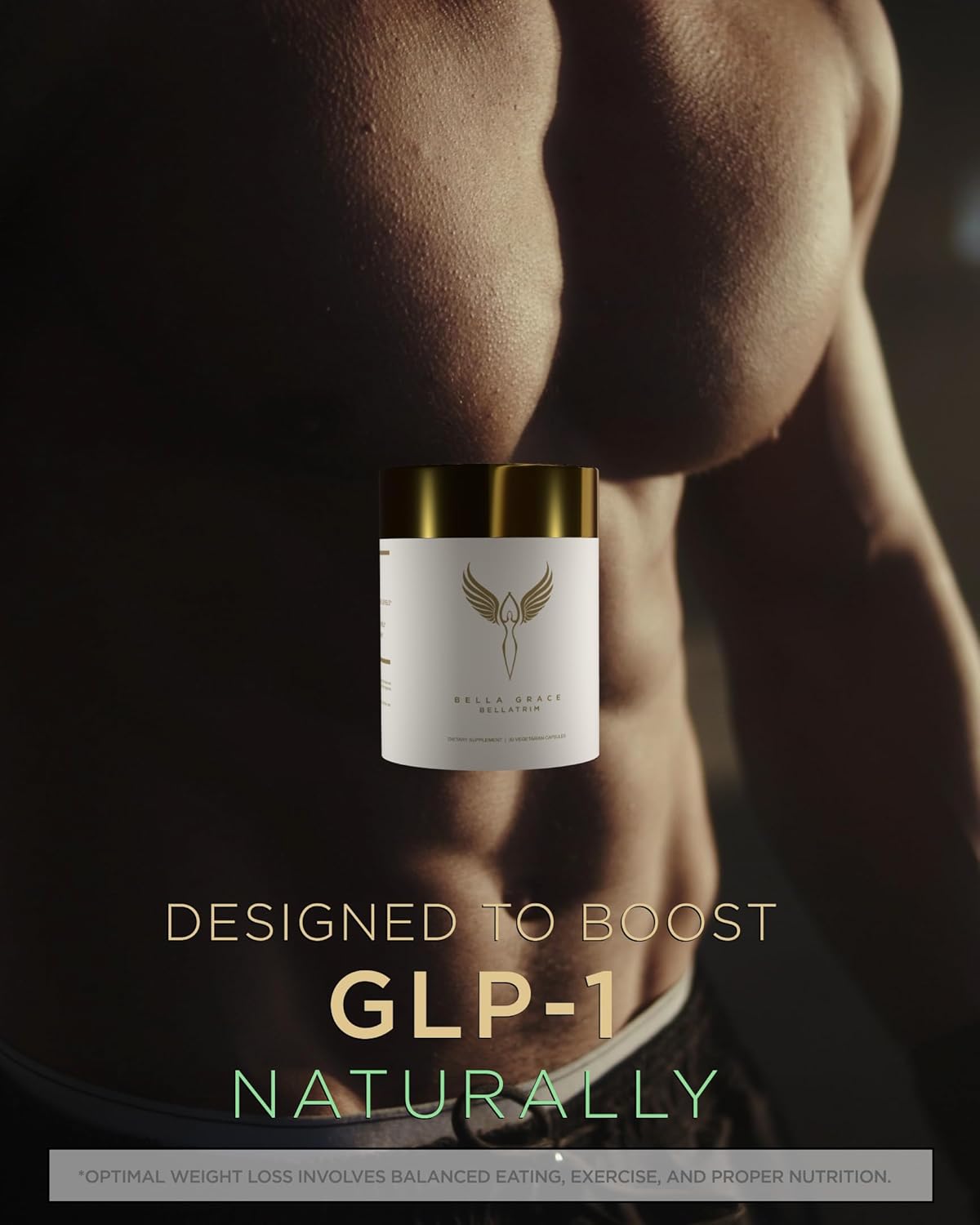 Bella Grace BellaTrim Weight Support Supplement with Cinnamon Extract - Plant Based Diet Aid for Women - 30 Capsules