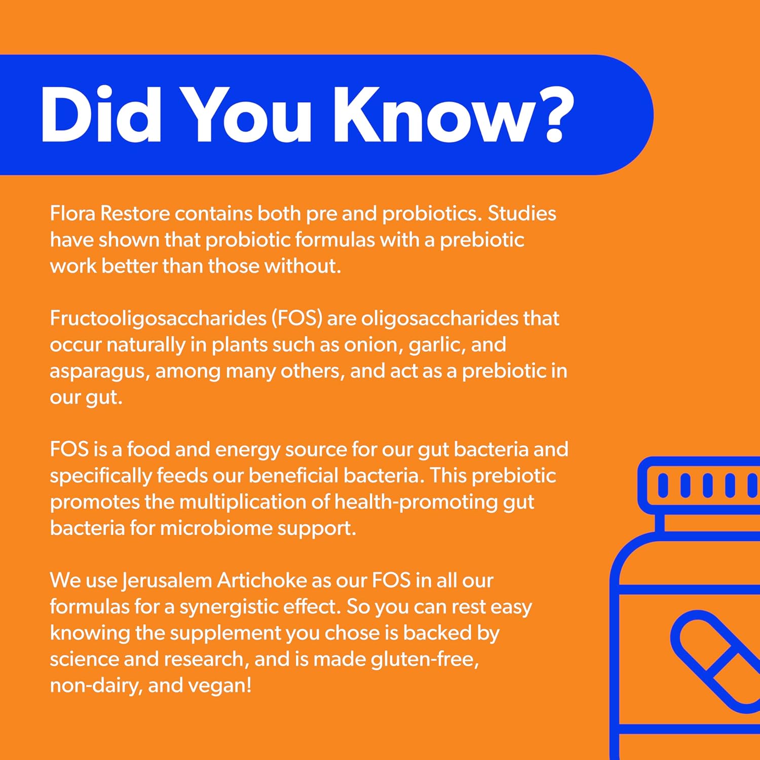 Belle + Bella Flora Restore Probiotic Capsules - 15 Billion Live Cultures, Digestive & Gut Health, Immune Support, Regularity, Vegan & Gluten Free - 60 Count