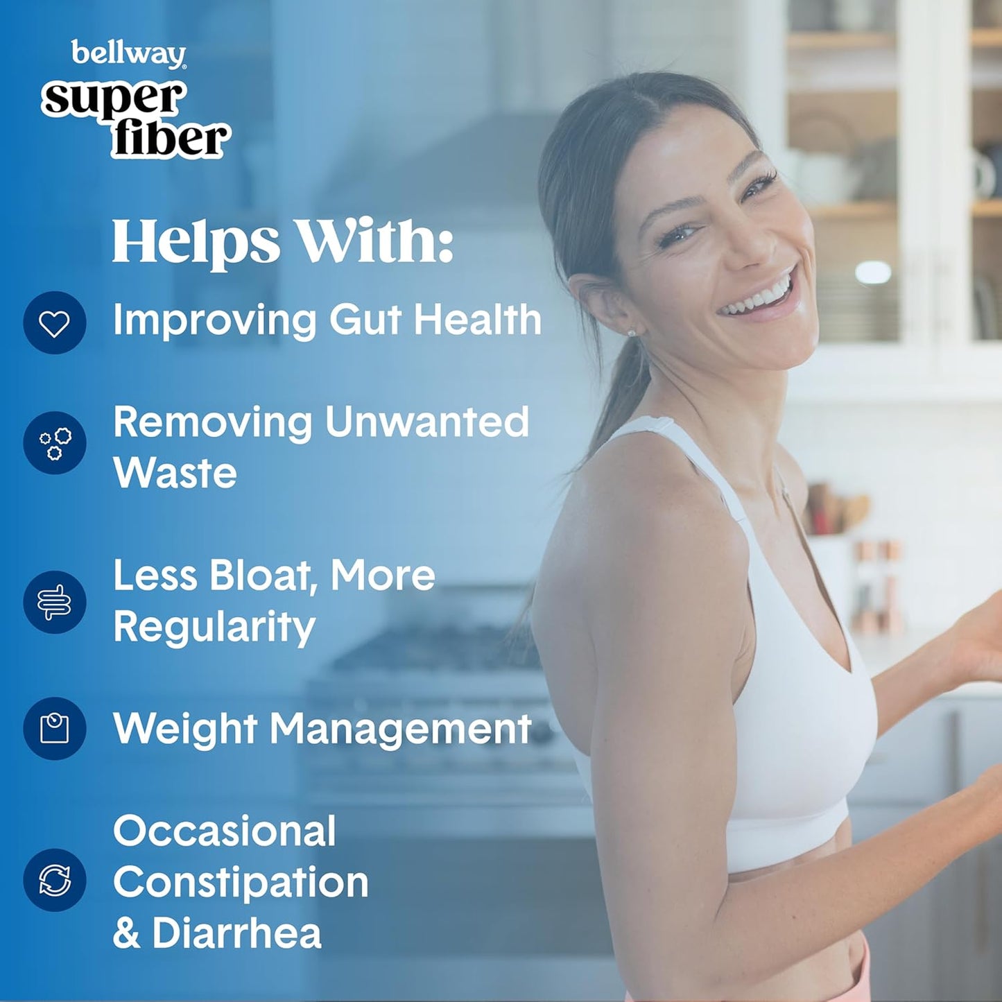 Bellway Mixed Berry Super Fiber Powder with Fruit and Collagen Boost in Strawberry Lemonade Flavor