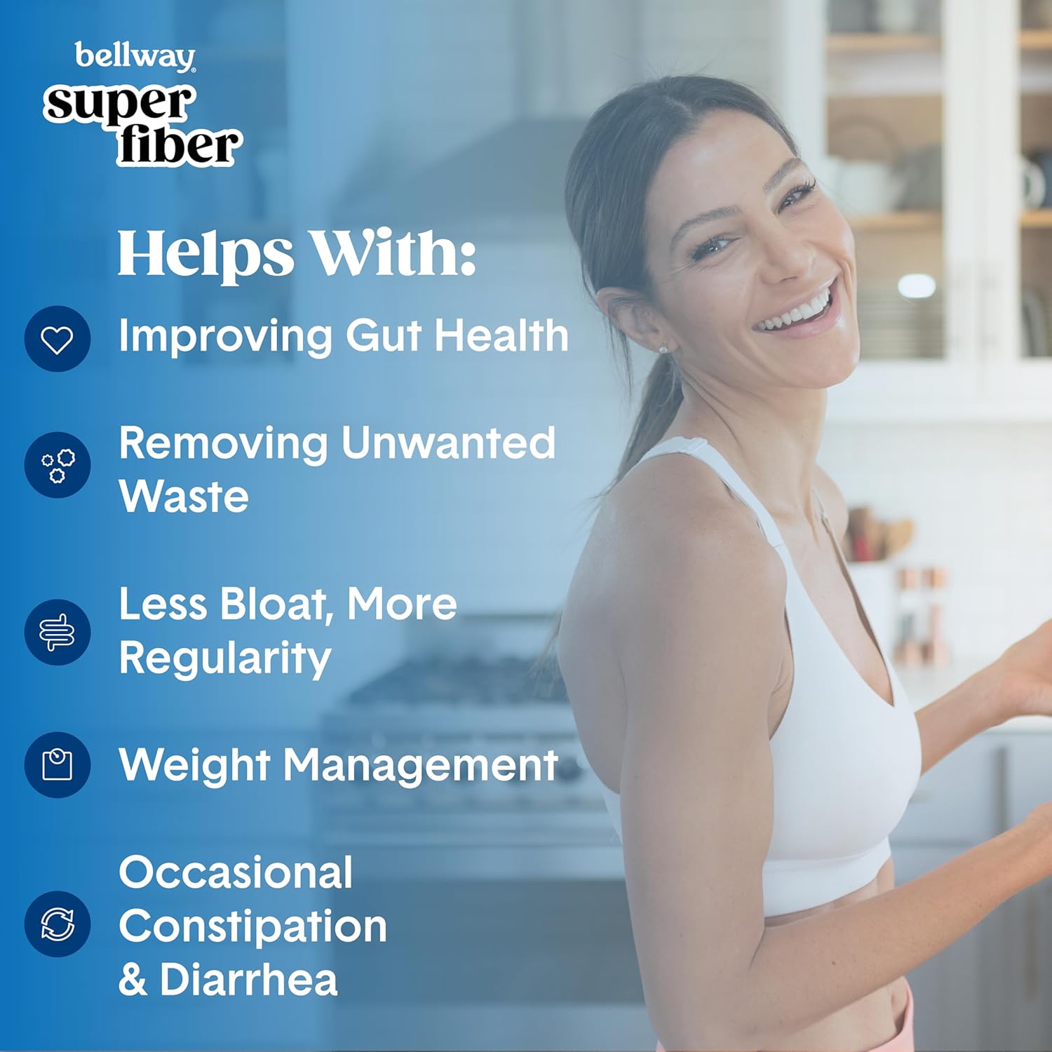 Bellway Mixed Berry Super Fiber Powder with Fruit and Collagen Boost in Strawberry Lemonade Flavor