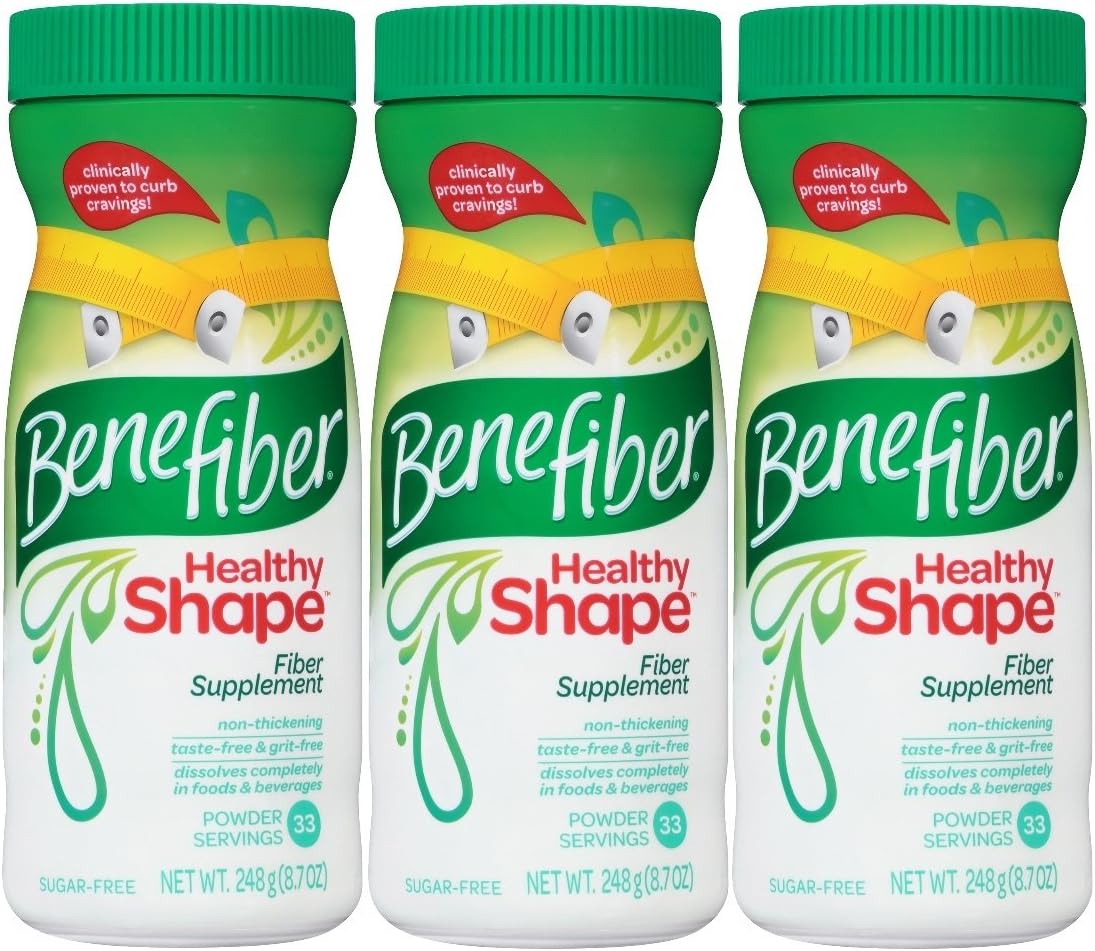 Benefiber Healthy Shape Powder Supplement - 33 Doses, 3 Sizes Available
