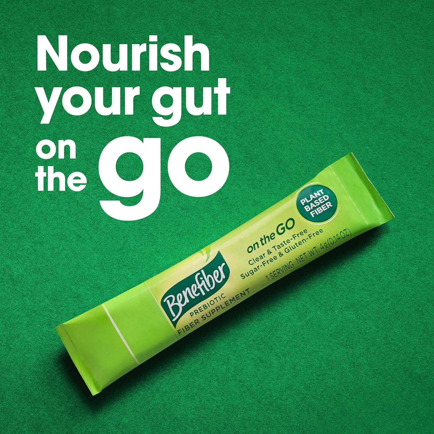Benefiber On the Go Prebiotic Fiber Supplement Powder Sticks - 28 Count, 3.92 Ounces, Unflavored