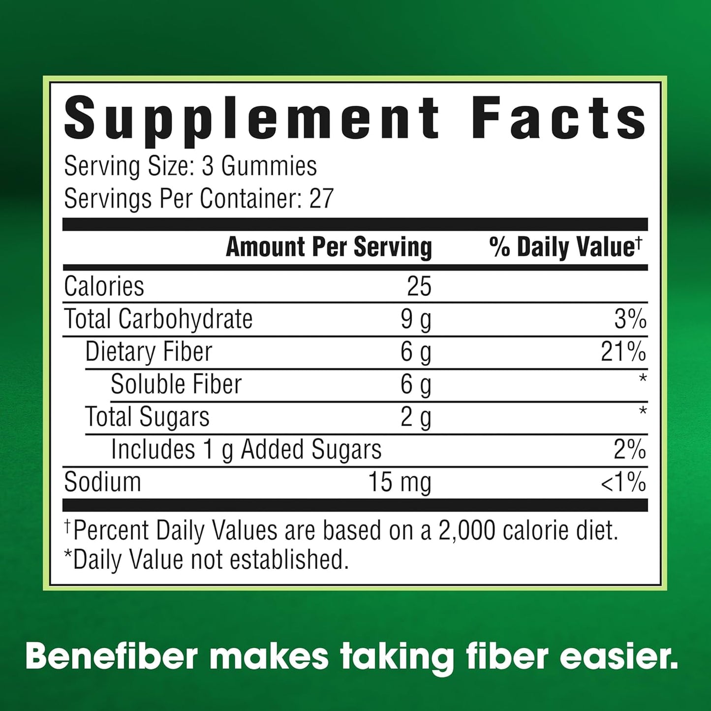 Benefiber Prebiotic Fiber Gummies - Assorted Fruit Flavor, 81 Count for Digestive Health