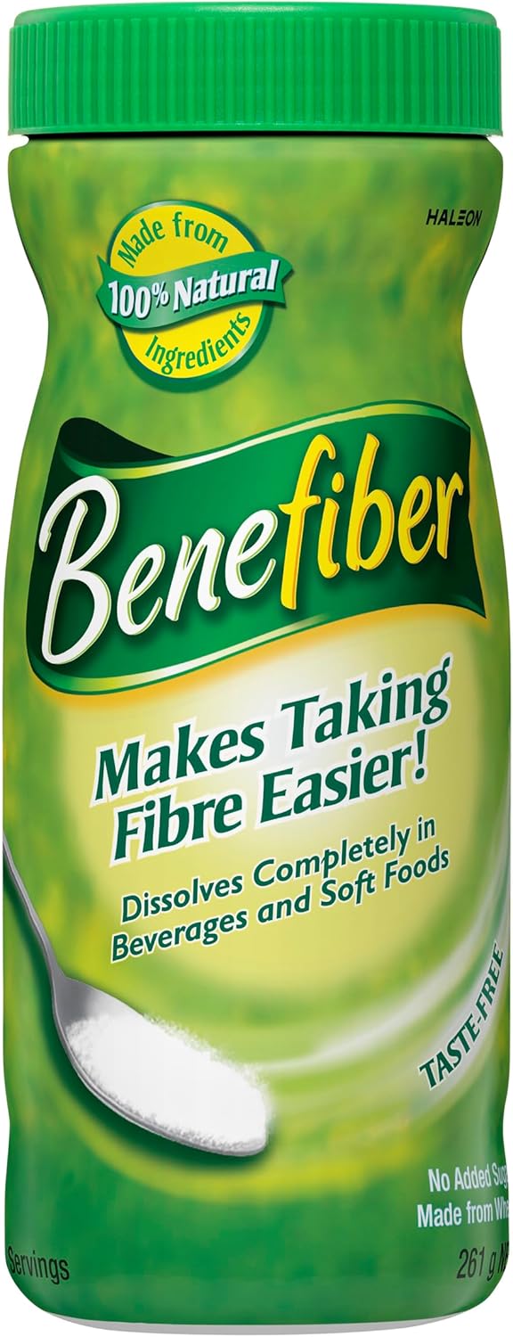 Benefiber Taste-Free Fiber Supplement Powder 261g - 74 Servings, Sugar-Free for Digestive Health