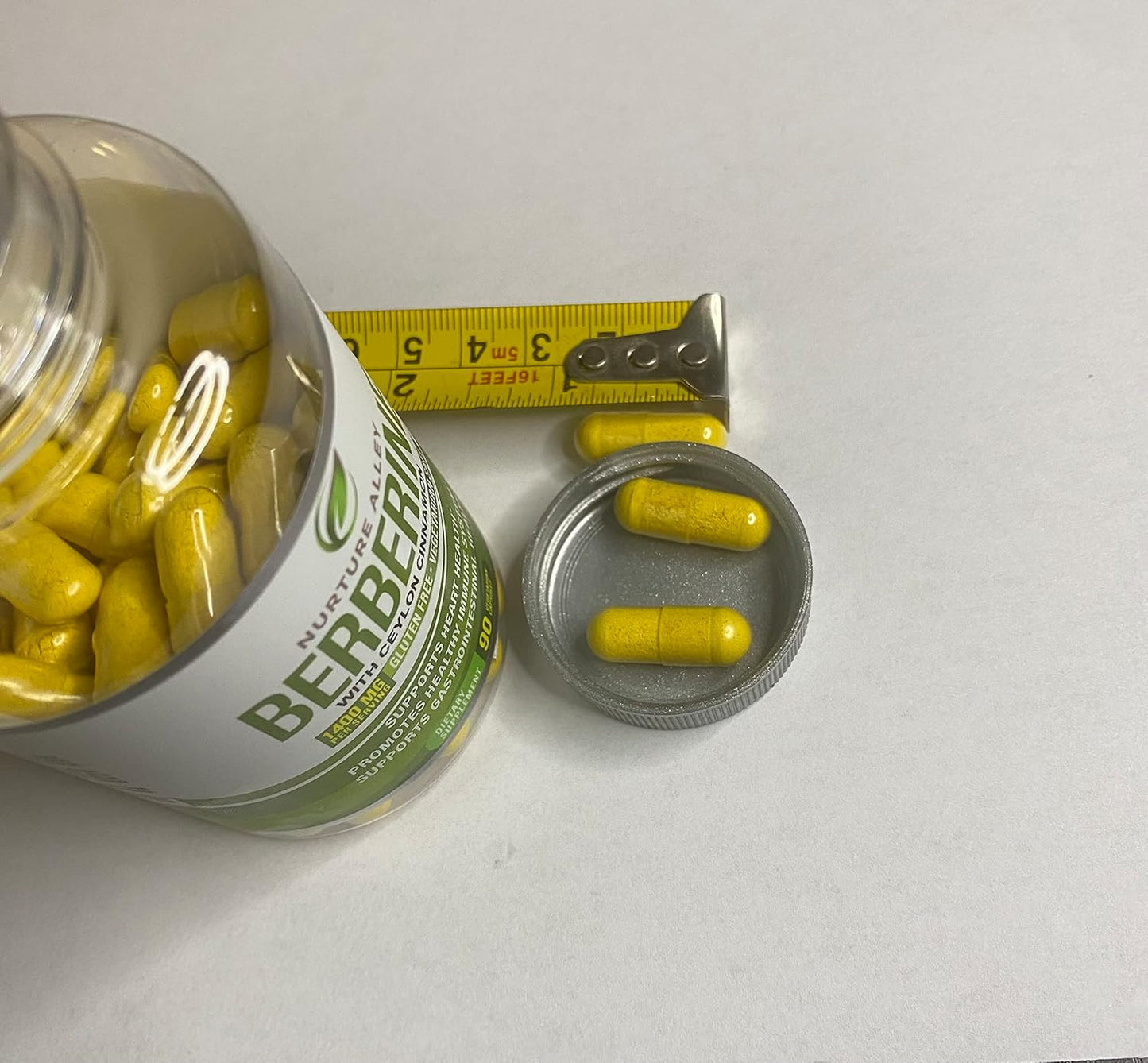 Berberine Complex with Ceylon Cinnamon - 1200mg Berberine HCL - 90 Capsules for Metabolism and Immune Support - HCI Supplement